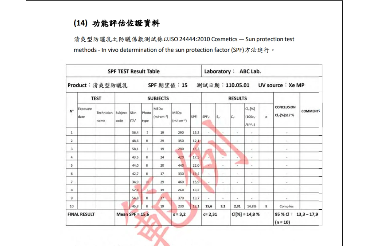 PIF 認證:功能佐證資料